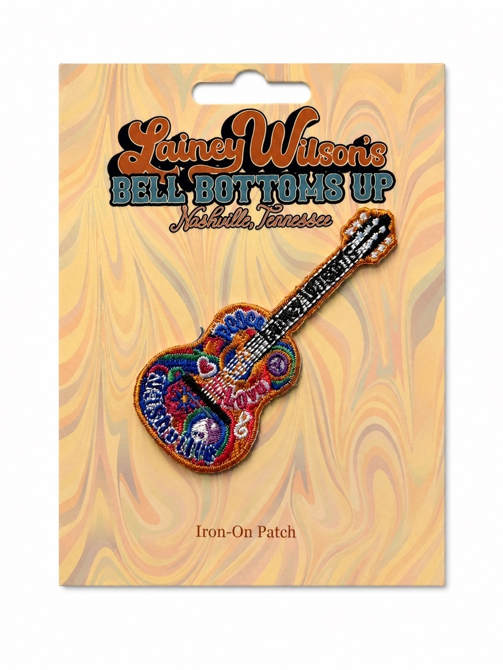 Lainey’s Colorful Guitar Iron-On Patch